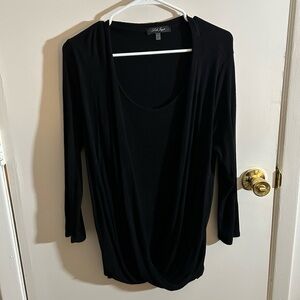 Laila Jayde Black Elegant Blouse XXL/2XL Top